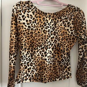 Lisa Says Gah Leopard Print Top